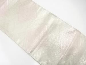 佐賀錦　菱に古典柄織り出し　全通袋帯